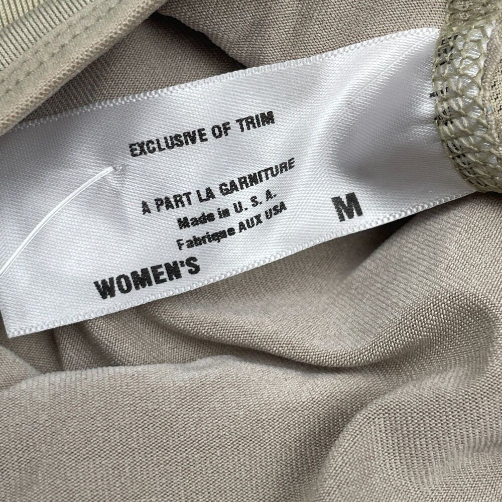 Patagonia Capilene Sports Bra Women M Desert Tan Racer Back USA Made Activewear - Picture 5 of 8